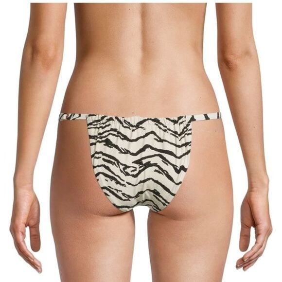 NWT WeWoreWhat Zebra Bikini Bottom - Size Large - Picture 2 of 8